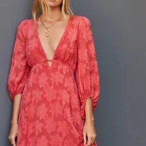 Anthropologie Jacquard Tunic Dress - Strawberry - 18W